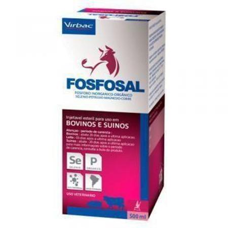 Imagem de Fosfosal Virbac 500ml Para Deficiência Vitamínica De Bovinos