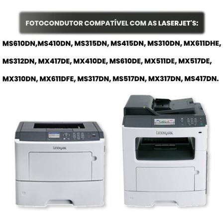 Imagem de Fotocondutor 500z 50f0z00 Lexmark Mx310 Mx410 Mx511 Mx611