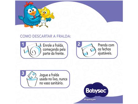 Imagem de Fralda Babysec Premium Galinha Pintadinha Tam. G 8,5 a 12k