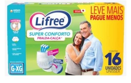 Imagem de fralda calça adulto lifree super conforto com 16 g/eg  - Unicharm do Brasil