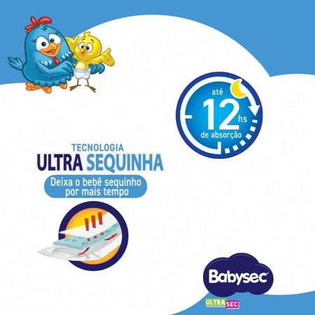 Imagem de Fralda Descartável Infantil Bebê Babysec Ultra Sec Galinha Pintadinha Tamanho XG cm 30 Unidades