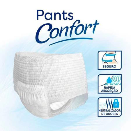 Imagem de Fralda Descartável Tena Adulto Pants Confort Tamanho G/EG - 4 Pacotes com 24 Fraldas - Total 96 Tiras