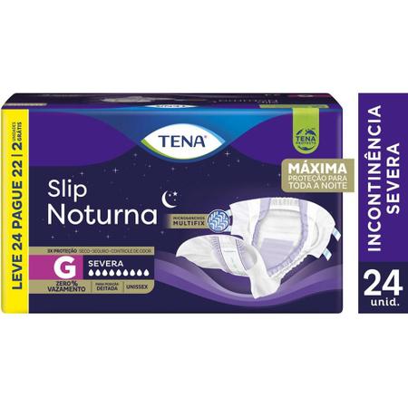 Imagem de Fralda Geriátrica Tena Slip Noturna G Leve 24 Pague 22