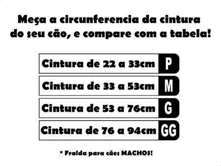 Imagem de Fralda Higiênica P/cães Macho Dog's Care 06 Unidades Tam M