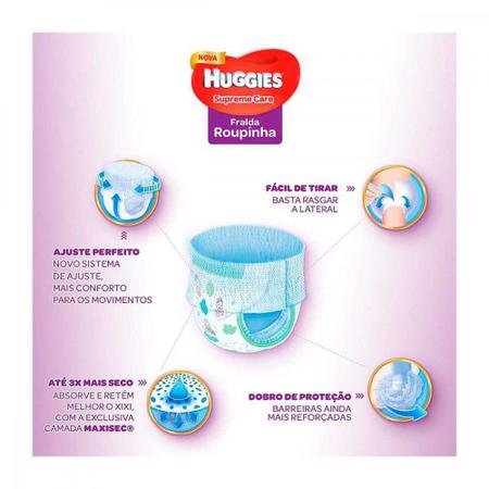 Imagem de Fralda Huggies G Supreme Care Roupinha Mega 30 Unidades