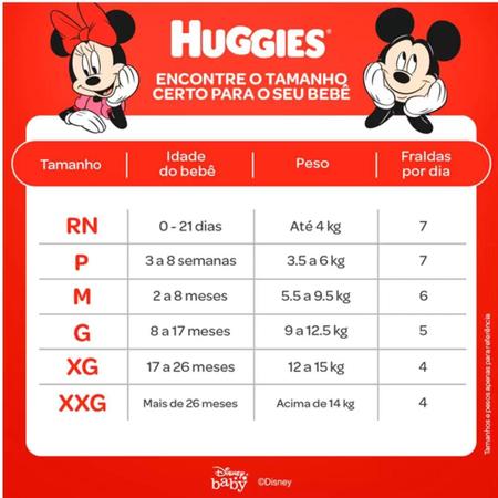 Imagem de Fralda Huggies Tripla Proteção 1 Pacote Tamanho XG 12 a 15kg 66 Unidades