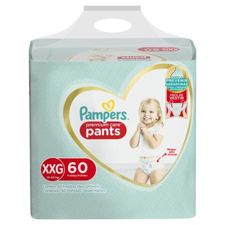 Imagem de Fralda Infantil Pampers Premium Care Pants Tamanho XXG com 60 Unidades