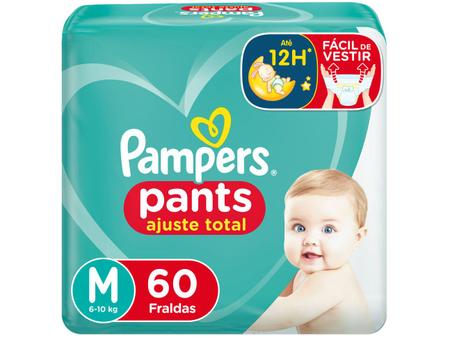 Imagem de Fralda Pampers Ajuste Total Pants Calça Tam. M