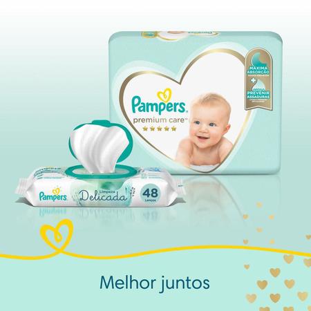 Imagem de Fralda Pampers Premium Care Nova Jumbo Tamanho M 80 Unidades 