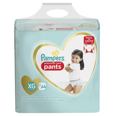 Imagem de Fralda Pampers Premium Care Pants Top Tamanho XG com 64 unidades