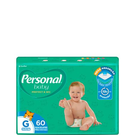 Fralda Personal Baby Protect & Sec G 60 unidades - Fralda Descartável -  Magazine Luiza