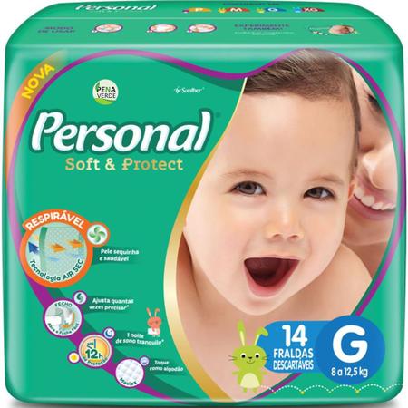 Imagem de Fralda Personal Baby Protect & Sec Soft Jumbo Kit 3 Pacotes