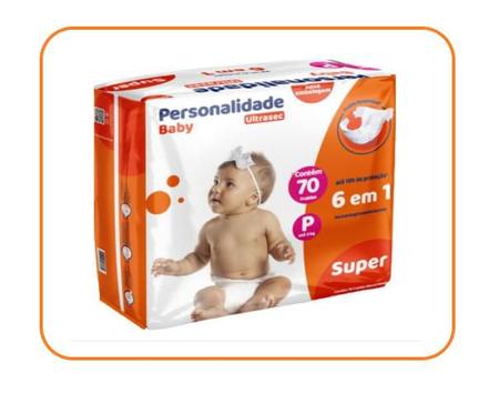 Imagem de Fralda Personalidade Baby Ultrasec P 70un  Eurofral