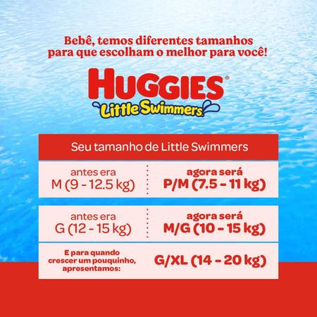 Imagem de FRALDA PRAIA E PISCINA HUGGIES LITTLE SWIMMERS G - 10 unidades