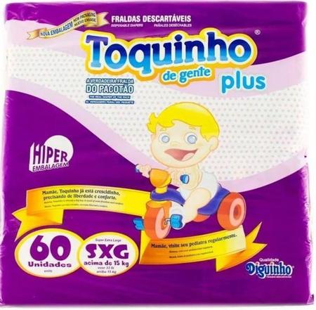 Imagem de Fralda Toquinho plus hiper SXG com 60 unidades