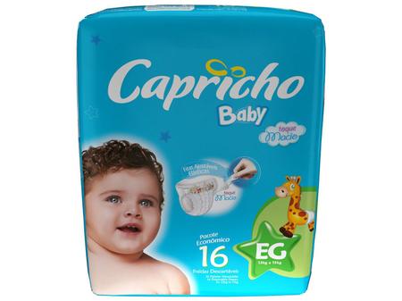 Imagem de Fraldas Capricho Baby Tam EG 16 Unidades