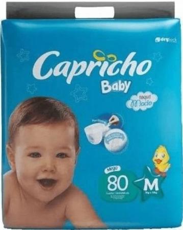 Imagem de Fraldas Descartáveis Capricho Baby M C/80 Unidades