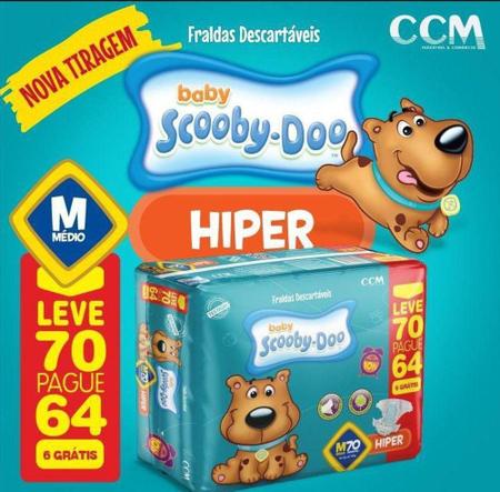 Imagem de Fraldas Descartáveis Infantil Scooby-Doo-M-70 unidades - CCM