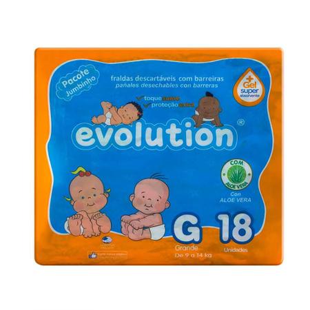 Imagem de Fraldas Evolution Jumbinho Tamanho G com 18 Unidades