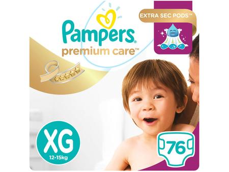 Imagem de Fraldas Pampers Premium Care Tam. XG 76 Unidades