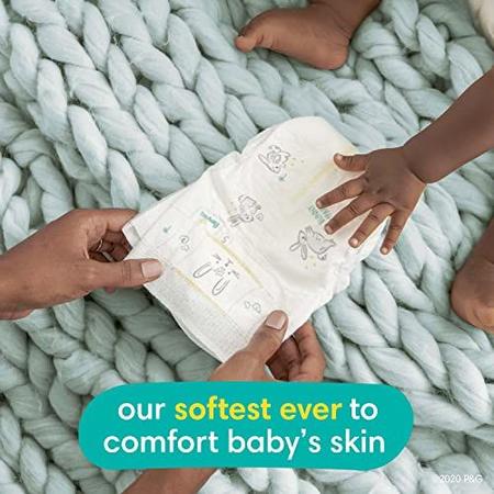 Imagem de Fraldas Tamanho 2, 148 Contagem - Pampers Swaddlers Fraldas descartáveis para bebês, pacote enorme (embalagem pode variar)