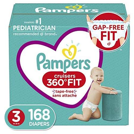 Fraldas Tamanho 3, Contagem 168 - Pampers Pull On Cruisers 360 Fit Fraldas  de bebê descartáveis com cintura elástica, embalagens e impressões podem  variar - Fralda Descartável - Magazine Luiza