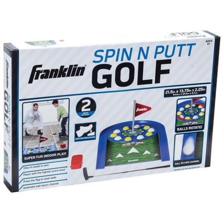 Imagem de Franklin Sports Mini Putt Golf Game for Kids - Jogo de Colocação Eletrônica Spin n' Putt - Mini Golfe Indoor para Crianças + Crianças - Putter + Bolas Incluídas