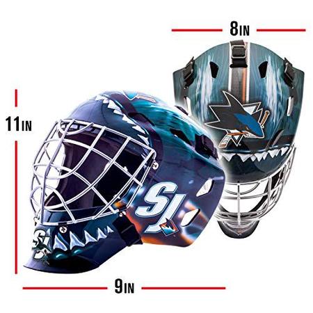 Imagem de Franklin Sports San Jose Sharks Goalie Mask - Equipe Gráfica