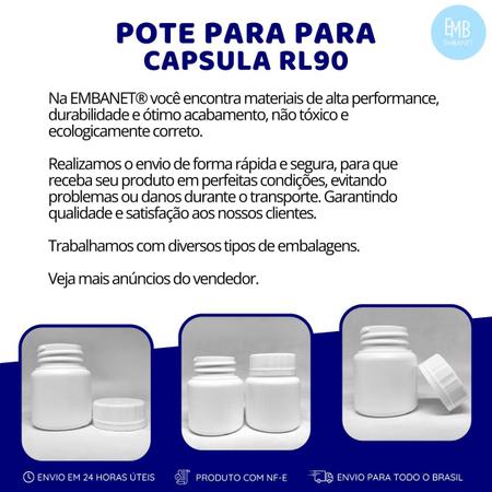 Frasco Branco C Tampa Lacre 90ml - 5u - Embanet Comercio De Embalagens Imagem de Frasco Branco C Tampa Lacre 90ml - 5u