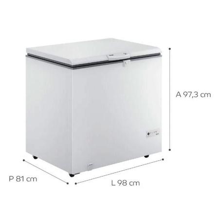 Imagem de Freezer e Refrigerador Consul CHA31 Horizontal Com 309 Litros e 1 Porta Branco
