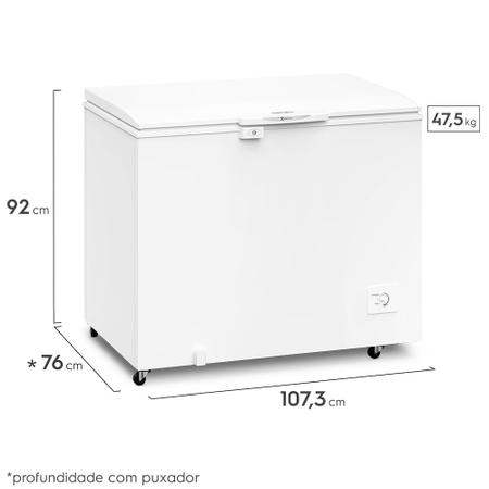 Imagem de Freezer Horizontal Electrolux Cycle Defrost 314L com função Turbo Freezer Uma Porta (H330)