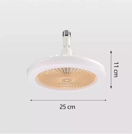 Imagem de Frescor personalizado: Ventilador de Teto com Luz LED ajustável e 3 pás