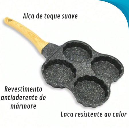 Imagem de Frigideira 4 Compartimentos Antiaderente Para Indução Oficial