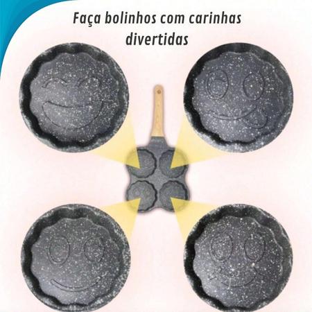 Imagem de Frigideira 4 Compartimentos Fritar Panquecas E Ovos Garantia