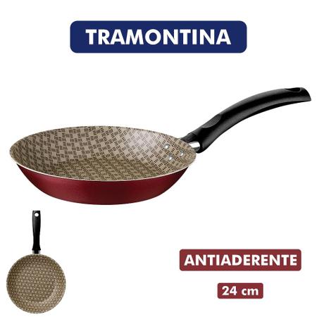 Imagem de Frigideira Antiaderente 16 20 ou 24 cm Tramontina Turim com Textura Paris Starflon Max