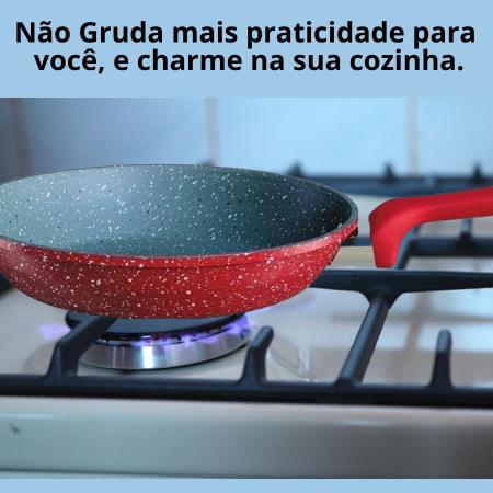 Imagem de Frigideira Antiaderente ColorStone Volcano Não Gruda 20 cm