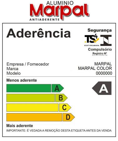 Imagem de Frigideira antiaderente marpal 22' vermelha com tampa de vidro