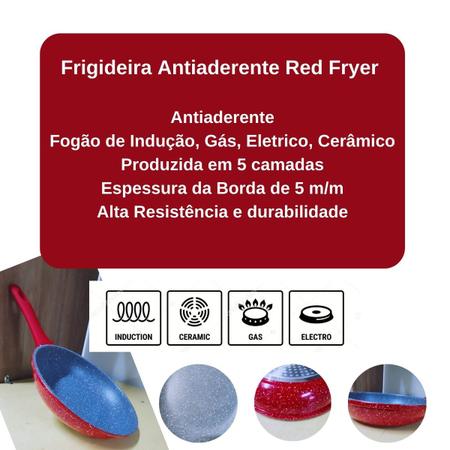 Imagem de Frigideira Antiaderente Premium Red Fryer Não Gruda-24 Cm