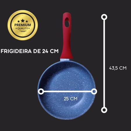 Imagem de Frigideira Antiaderente Premium Red Fryer Não Gruda-24 Cm