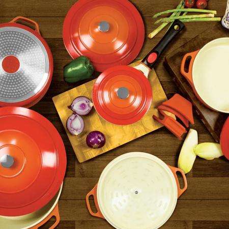 Frigideira Antiaderente Revestimento Cerâmico 24cm Cooktop Fogão Indução Cook&Chef - Mimo Style Imagem de Frigideira Antiaderente Revestimento Cerâmico 24cm Cooktop Fogão Indução Cook&Chef