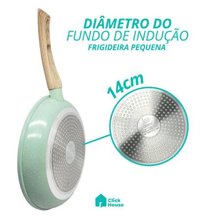 Imagem de Frigideira de Indução Revestimento Cerâmica Antiaderente 20cm