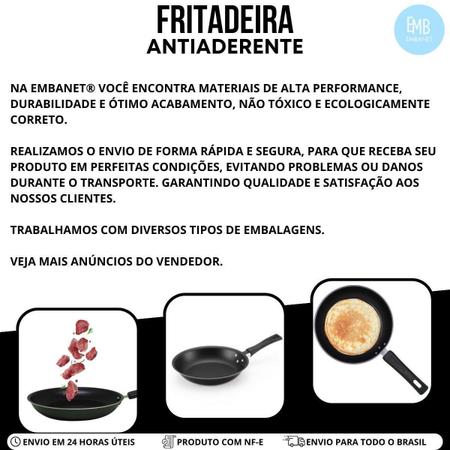 Imagem de Frigideira Nº22 Antiaderente Preta + 1 Espátula Plástica