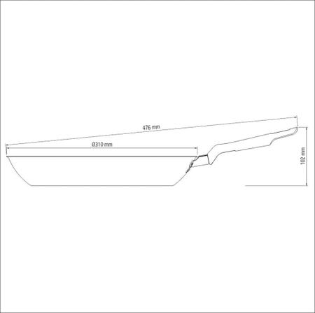 Imagem de Frigideira Tramontina Loreto Alumínio Antiaderente Starflon Cabo Baquelite 30 cm 2,5 L Vermelho