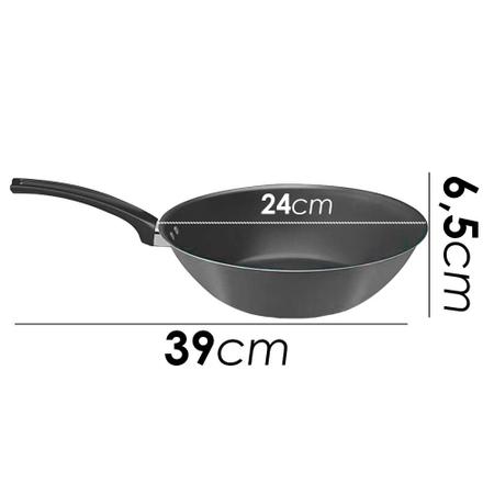 Imagem de Frigideira wok antiaderente 2,3 litros 24cm panelux
