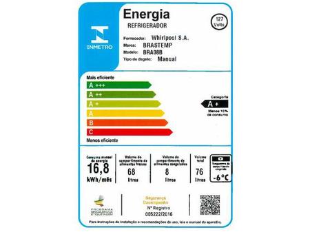 Imagem de Frigobar Brastemp 76L Marsala