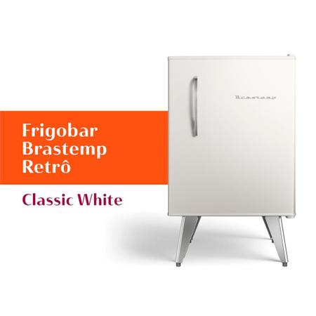 Imagem de Frigobar Brastemp Retrô 76 Litros Classic White - BRA08HB