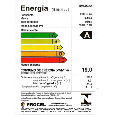 Imagem de Frigobar Consul 117 Litros CRC12C Branco 110V