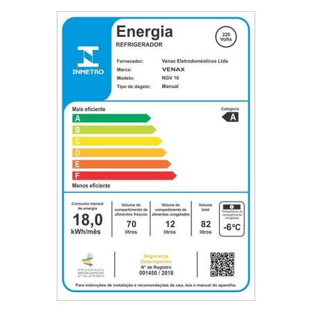 Imagem de Frigobar Venax NGV 10 Amarelo 127V 7160