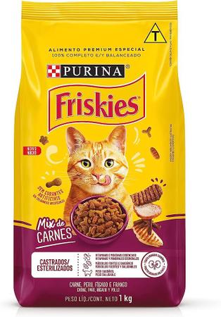 Imagem de Friskies gatos castrados mix de carnes 1kg