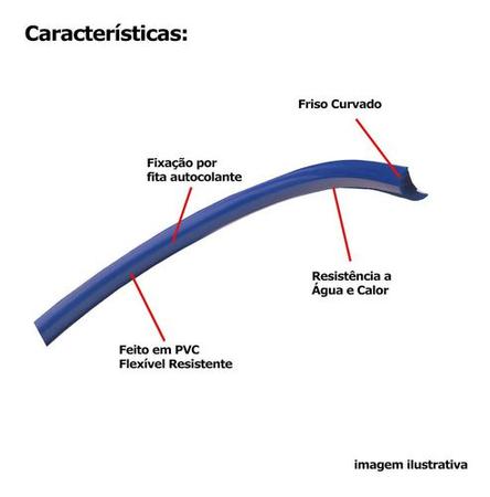 Imagem de Friso Decorativo Universal  p/grade Azul 10mm 20 Metros